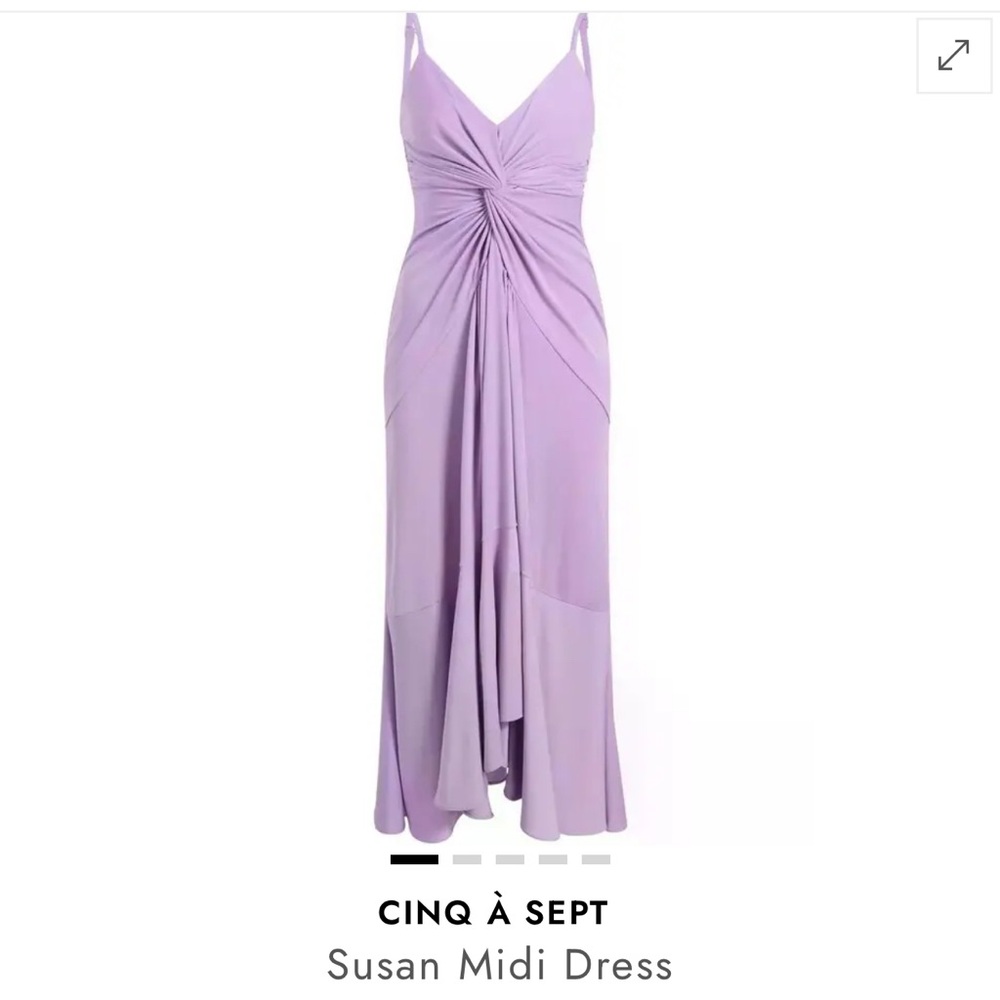 cinq a sept Lavender Susan Midi Dress